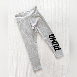 Puma Gray Cropped Leggings Small